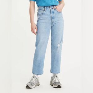 Levi’s Ribcage Straight Ankle Distressed NWOT